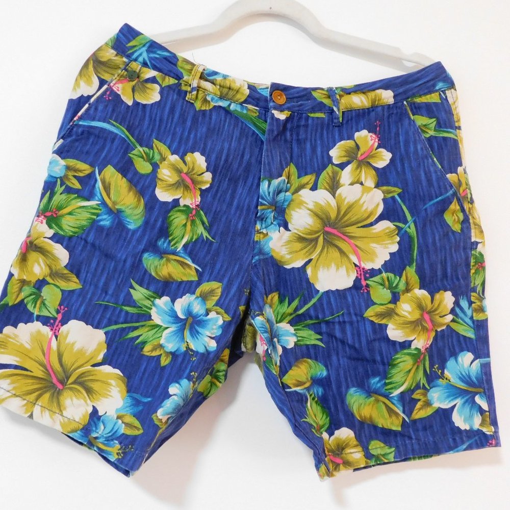 Blue Floral Bermuda Shorts - Scotch & Soda